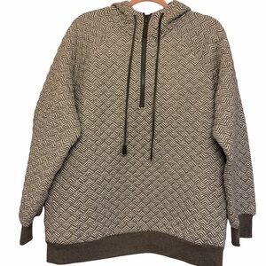 Doe & Rae Quilted 1/4 Zip Hoodie